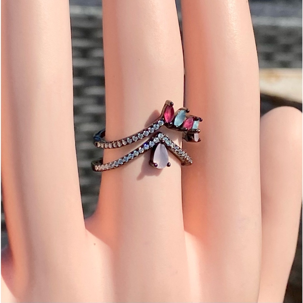 Chalcedony & Ruby Ring - image 6